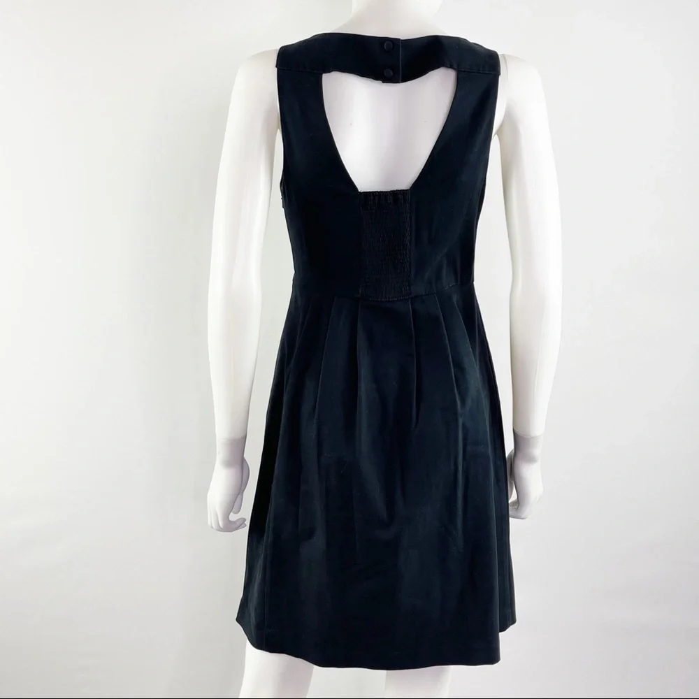 Anthropologie Moulinette Soeurs Size 4 Black Floral Embroidered PERENNIAL Dress - Picture 6 of 8